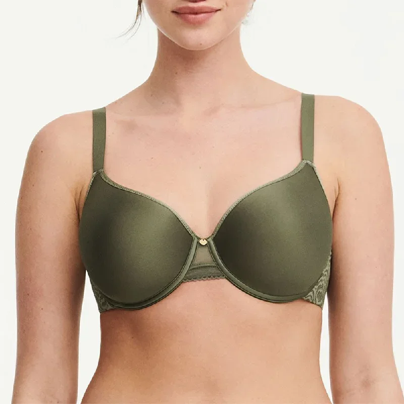 Chantelle C Jolie Custom Fit T-Shirt Bra 13B6 Army Khaki