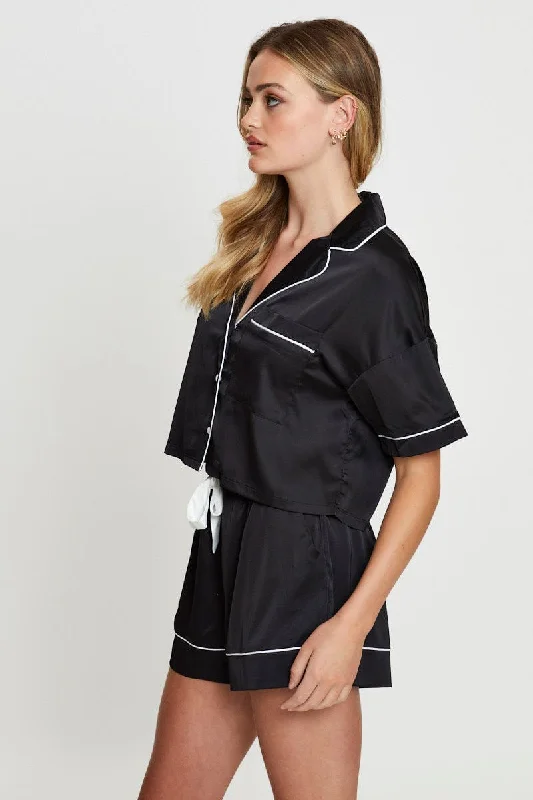 black-crop-pajamas-set-short-sleeve-nw1320-35zb