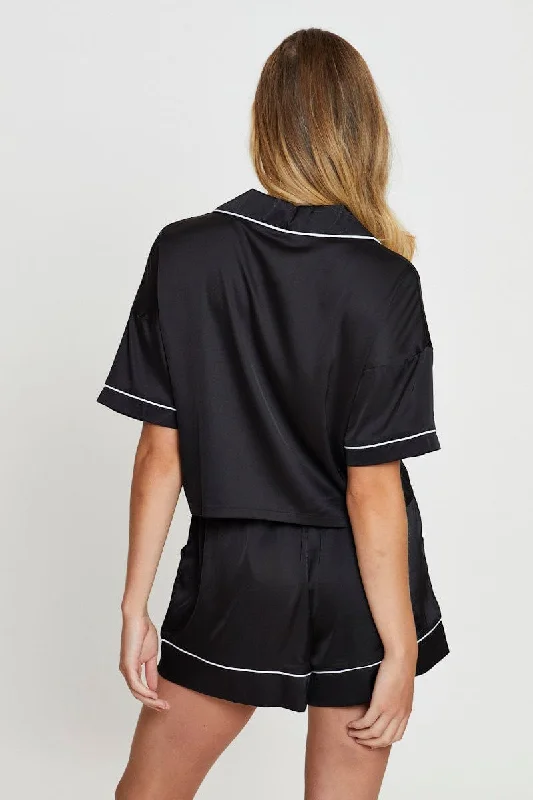 black-crop-pajamas-set-short-sleeve-nw1320-35zb