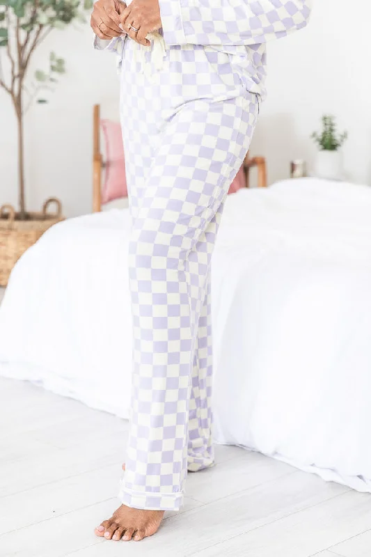 makes-a-difference-purple-checkered-pajama-set