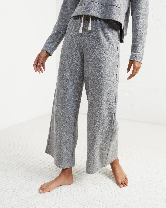 Hemp Fleece Wide-Leg Pant