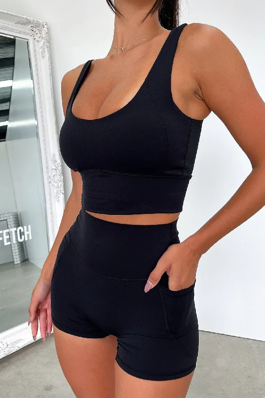 Kian Sports Bra - Black