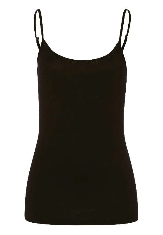 Cotton Sensation Spaghetti Cami | Black 71412-019