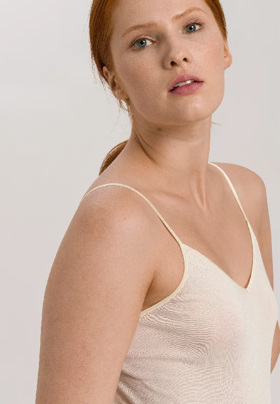 Pure Silk Spaghetti Cami | Pale Cream 71716-116