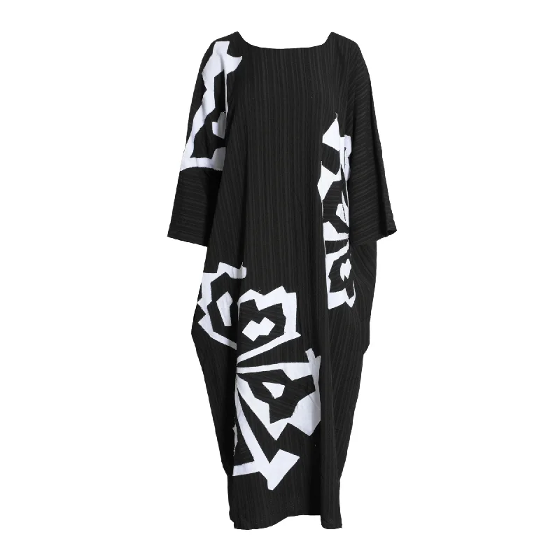 Fahm Women's Black & White Dress