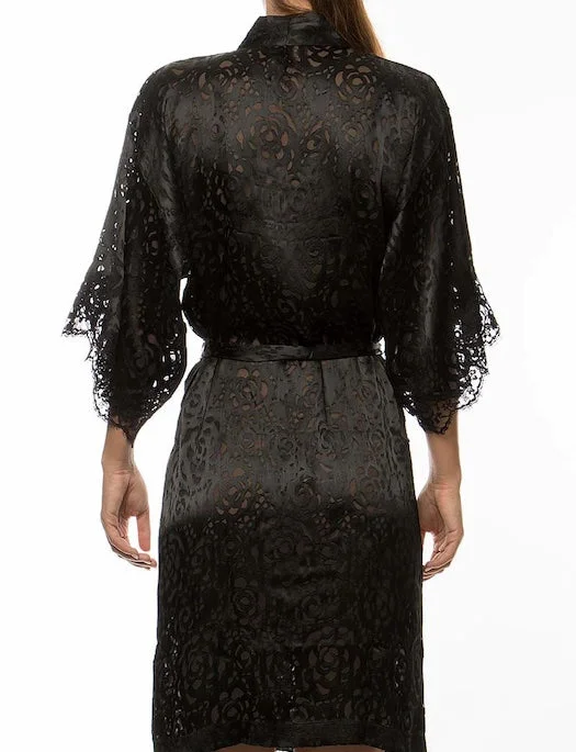 Lise Charmel Dressing Floral Silk Burnout Robe