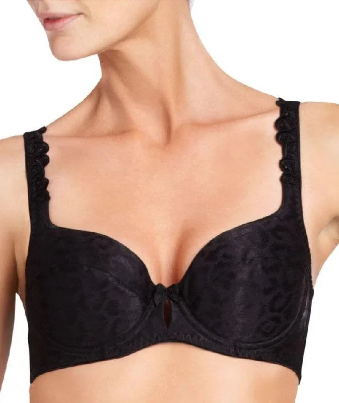 Bendon Damask Contour Underwire Bra - Black