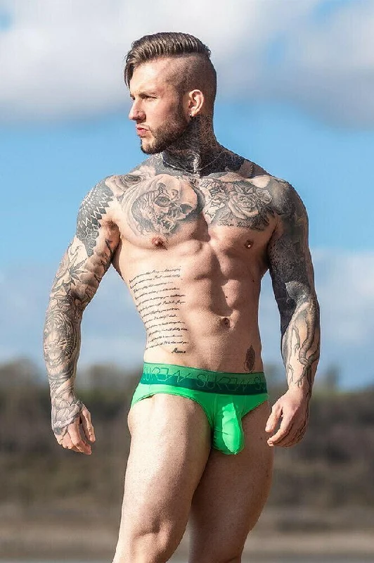 Brief SUKREW SELBY Versatile Staple Soft Cotton Briefs Green 4