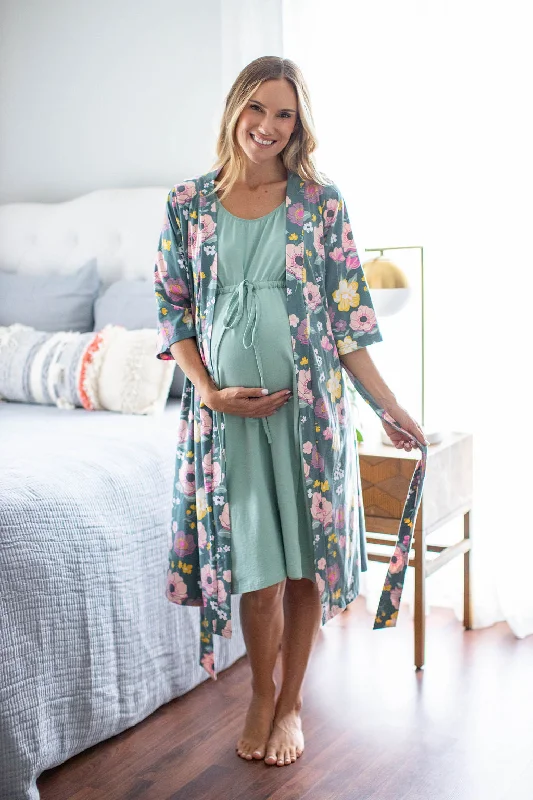 Charlotte Robe & Sage 3 in 1 Labor Gown