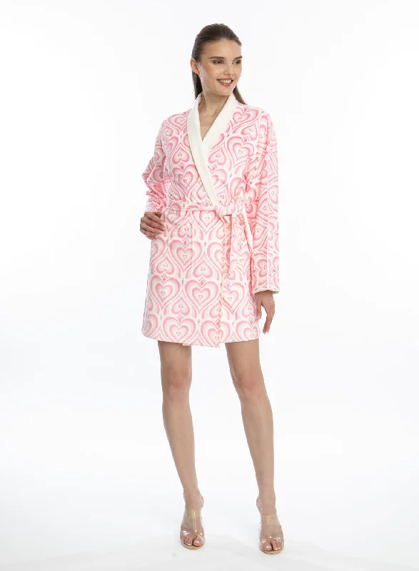 Lovie Dovie (Light Pink) Short Robe