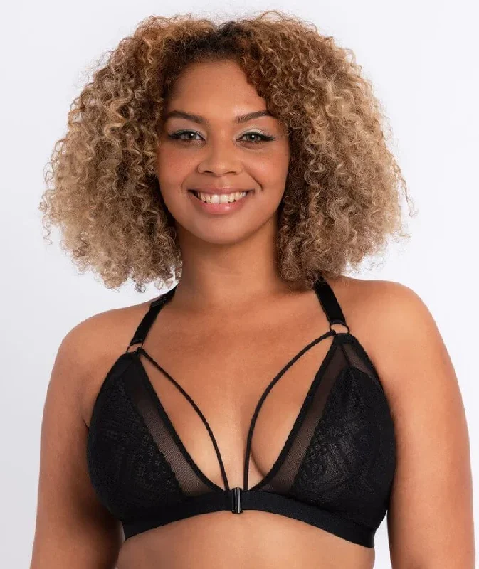 Curvy Kate Front And Centre Wire-Free Bralette - Black