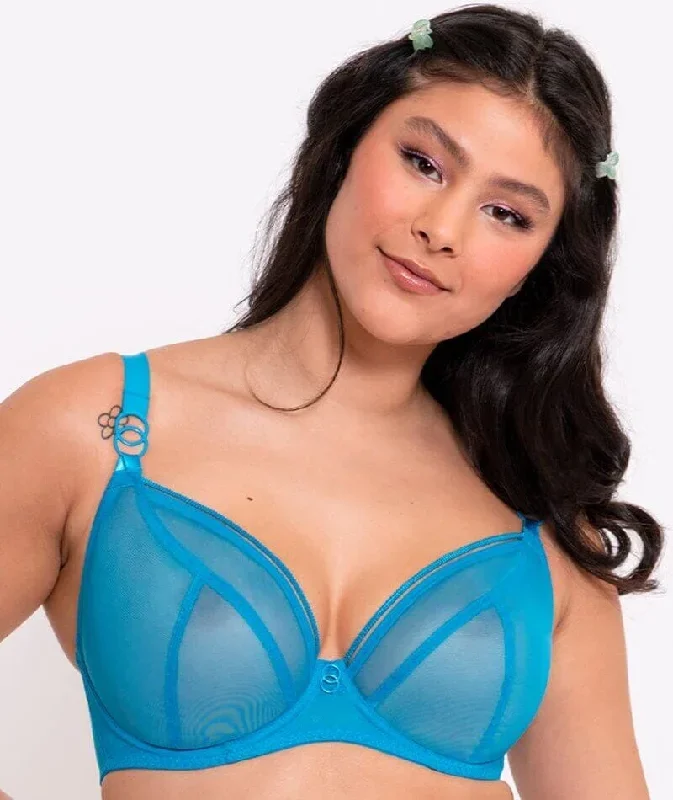 Curvy Kate Lifestyle Plunge Bra - Capri Blue