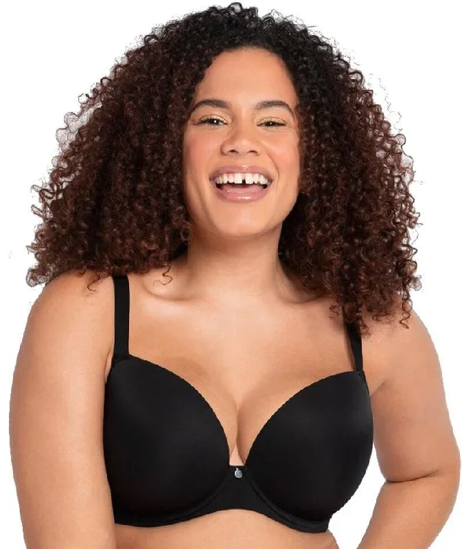 Curvy Kate Smoothie T-Shirt Plunge Bra - Black