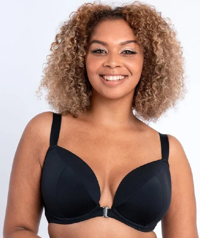 Curvy Kate Superplunge Kiss Padded Plunge Bra - Black