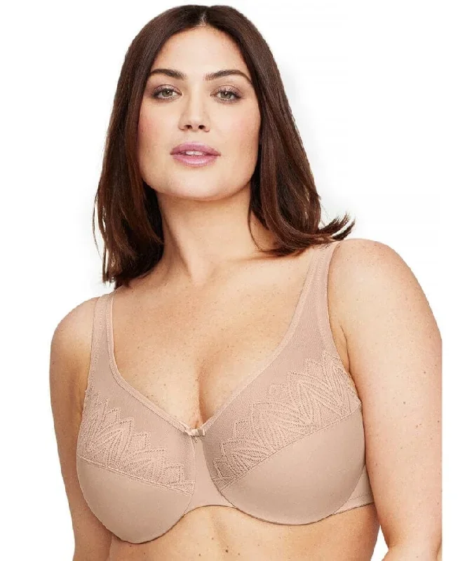 Glamorise WonderWire Minimizer Bra - Cafe