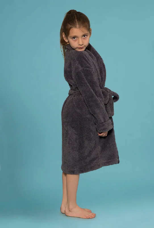 gray-plush-bathrobes-for-little-girls