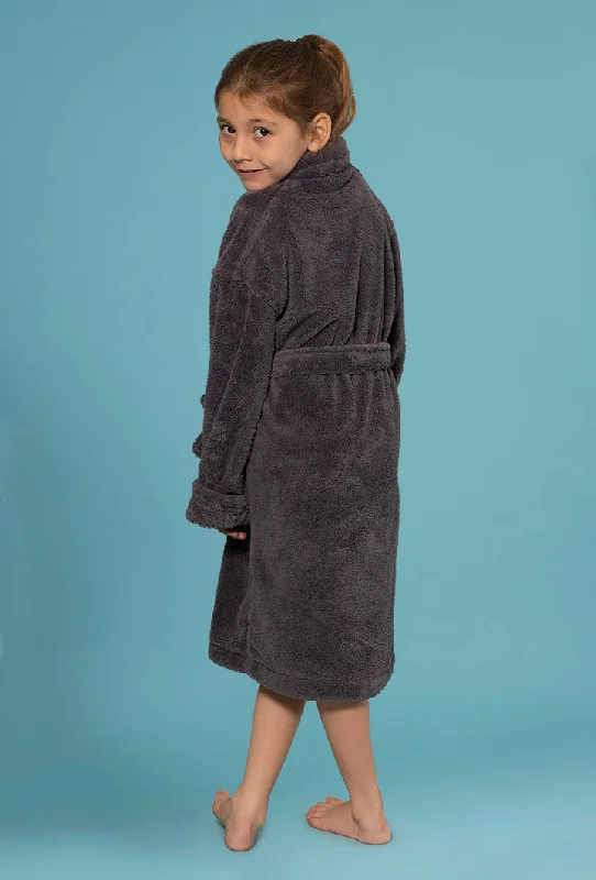 gray-plush-bathrobes-for-little-girls