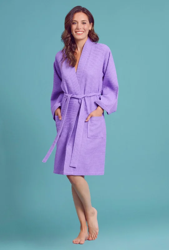 lavendar-kimono-waffle-robe-womens-bath-spa-robe-lightweight-cotton-polyester-blend