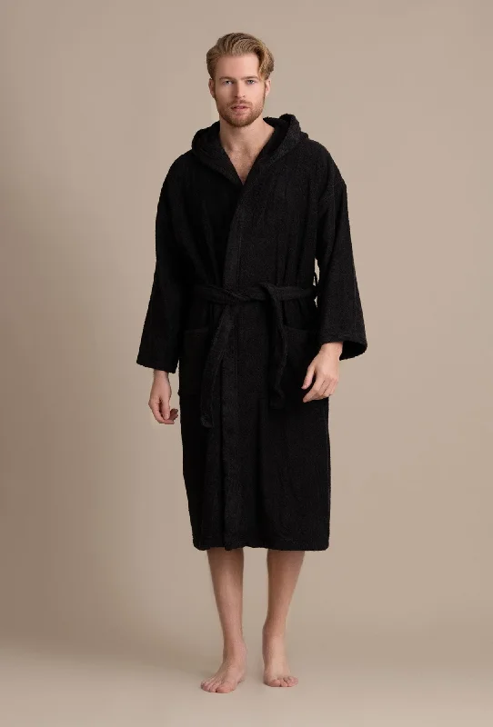 mens-hooded-robe-turkish-cotton-terry-hooded-spa-black-bathrobe