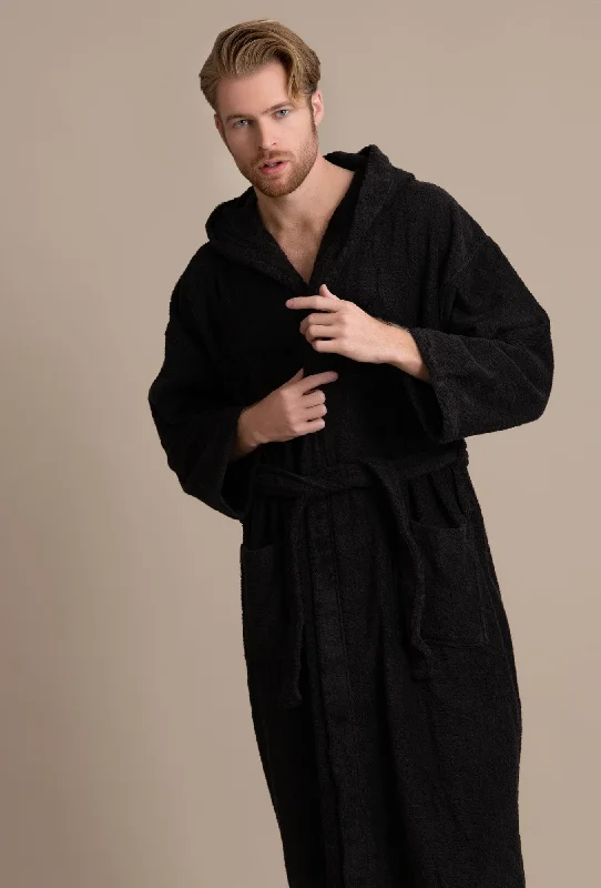 mens-hooded-robe-turkish-cotton-terry-hooded-spa-black-bathrobe