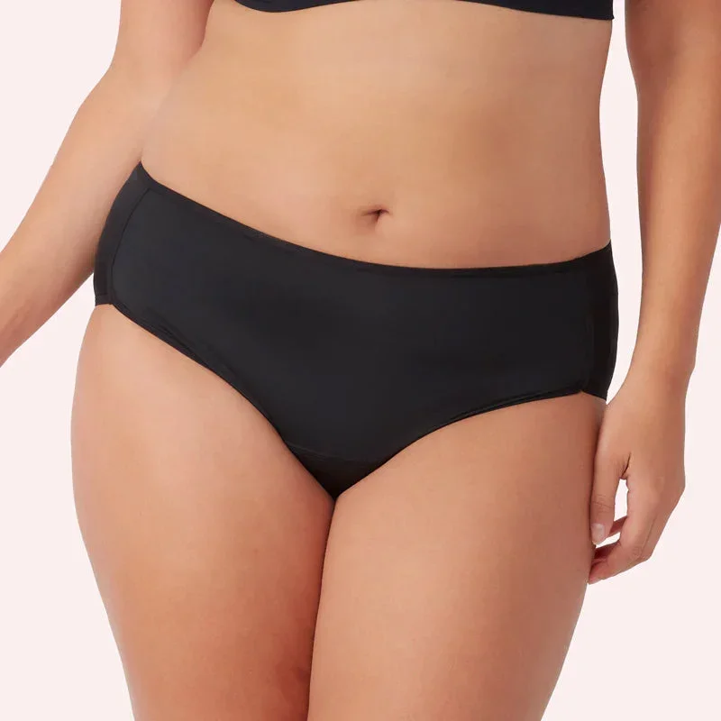 Period Midi Brief - Black