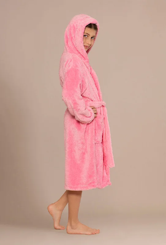 pink-girls-cute-hooded-robe-soft-absorbent-warm-plush-microfleece-2-pockets-belt