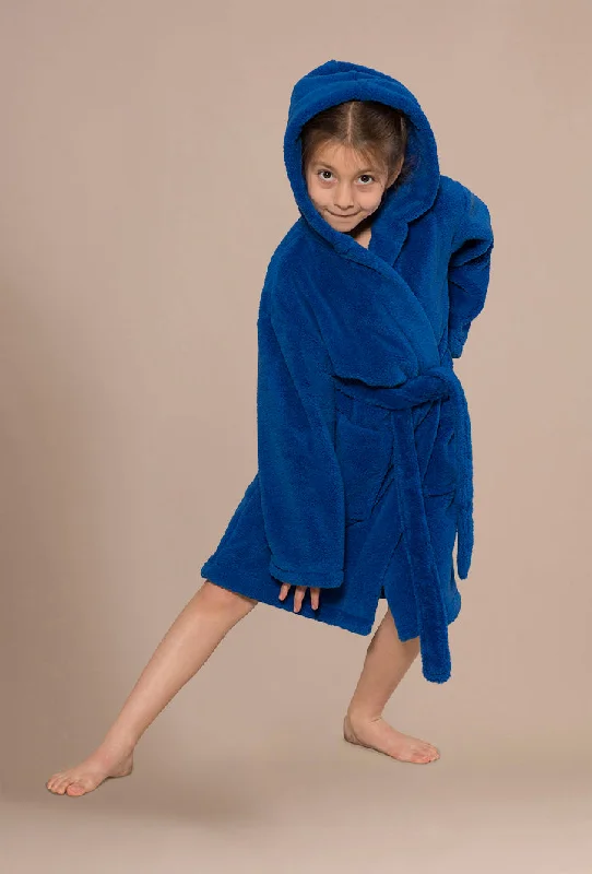 royal-blue-girls-cute-hooded-robe-soft-absorbent-warm-plush-microfleece-2-pockets-belt