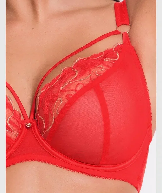 scantilly-fascinate-plunge-bra-poppy-red