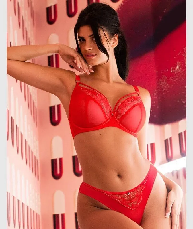 scantilly-fascinate-plunge-bra-poppy-red