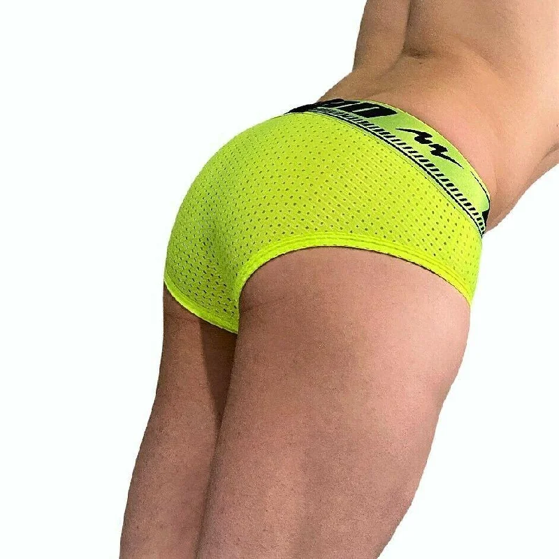 Small Brief MAO USA Sports Briefs Comfy Mesh Neon 7522 1